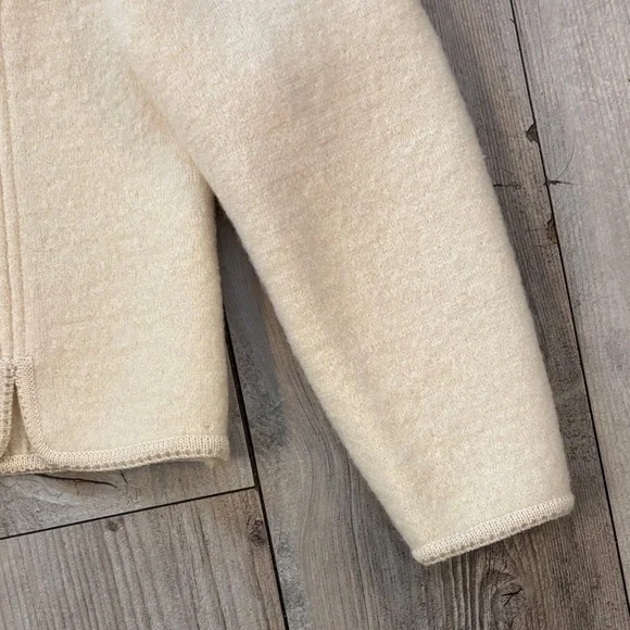 Vintage 100 Wool Cream Deans of Scotland Jacket Size Medium - Picture 5 of 9